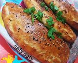 A picture of step 6 of Alexandrian Hawawshi with Sausage.