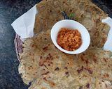 A picture of step 4 of Masala Jowari Bhakri Roti.