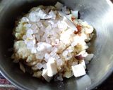 A picture of step 3 of Milk modak.
