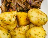 A picture of step 7 of Pan roasted potatoes.
