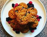 Áfonyás zab muffin recept fázis 4 fotója