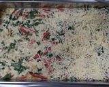 A picture of step 4 of Tortilla con jamon (Spanish omelette).