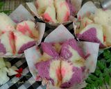Foto langkah ke 10 dari resep Bolu Kukus Mekar Susu (1 telor, no soda).