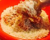 Hình bước làm 7 của món Xôi sắn (củ mì) thịt gà