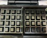 A picture of step 6 of Banana Waffles with chocolate & Cream Cheese.