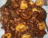 Foto langkah ke 5 dari resep Kacang Merah,Telur Puyuh,Kerupuk Kulit (Dorokdok) Bumbu Rendang.