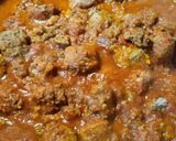A picture of step 10 of Meatballs and Rice.