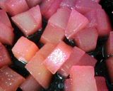 A picture of step 5 of Candied Zucchini Fruit Snacks (dehydrated/dehydrator).