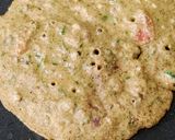 A picture of step 4 of Leftover Coriander leaves Chillas With Millets Mixed Flour.