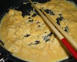 A picture of step 1 of Soboro Rice Bowl with Ground Chicken and Okara.