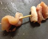 A picture of step 2 of The Secret of a Yakitori Shop's Delicious Chicken Kabobs.