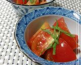 A picture of step 3 of Tomato Salad with Japanese Mustard.