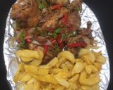 Fried potato with chicken stir fry saucematakin girki2 hoto