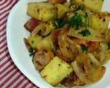 A picture of step 5 of German Potato Salad with Sweet Potatoes.