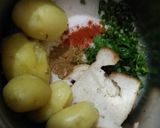 A picture of step 1 of Arrowroot Flour Potato Cutlate.