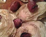 A picture of step 4 of Balsamic vinegar roasted cabbage and sausage.