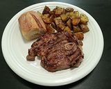 A picture of step 6 of Grilled Lamb Steak with Italian Roasted Potatoes.