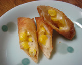 A picture of step 4 of Simple Edamame Spring Rolls.