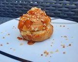 Une image de l'étape 13 de Chou à la crème pralinée et au caramel beurre salé.