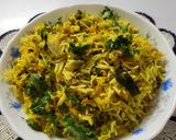 A picture of step 7 of Quick Sprout Salad Masala Rice.