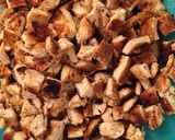 A picture of step 2 of Copy Cat Taco Bell Chicken Quesadillas.