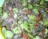 Foto langkah ke 5 dari resep Tumis ati ampela pete simpel.