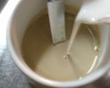 A picture of step 2 of Milky Kinako Coffee.