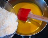A picture of step 23 of Peach Bavarois Charlotte Cake.