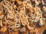 Pasta con mejillones express 🍝
