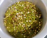 A picture of step 1 of Green Moong Daal Ladoos.