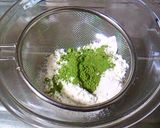 A picture of step 2 of Matcha White Chocolate Muffins.