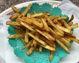 A picture of step 4 of Masala fries 🍟.