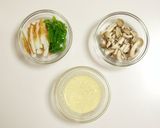 A picture of step 1 of Chikuwa and Bell Pepper Stir-Fry with Yuzu Pepper and Mayo.