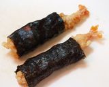 A picture of step 3 of Cheesy Prawn Tempura Mummy Wrapped in Udon Noodles.