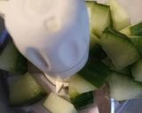 A picture of step 2 of Chicken and vegetable skewers with tzatziki sauce.