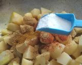 A picture of step 2 of Besan wale Aloo.