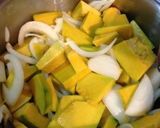 A picture of step 2 of Kabocha Soy Milk Soup (Pottage).