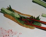 A picture of step 2 of Easy Appetizer! Chikuwa Stuffed with Umeboshi, Shiso Leaves, and Cucumbers.