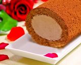 A picture of step 20 of Mocha Swiss Roll Cake For Father's Day (Easy with Pancake Mix).