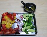 A picture of step 1 of [Farmhouse Recipe] Colorful Vegetables with Marinated Octopus.