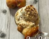 A picture of step 3 of Peach Crumble.