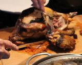 Une image de l'étape 8 de Pintadon Rôti en cocotte, sauce aux chanterelles.