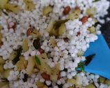 A picture of step 3 of Sabudana khichdi.