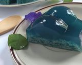 Foto langkah ke 4 dari resep Puding Lumut Bunga Telang.