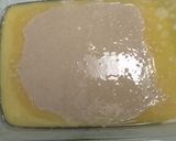 A picture of step 3 of Nikki's peach cobbler.