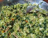 Foto langkah ke 3 dari resep Tumis Bunga Pepaya dan Tempe.