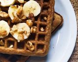 Foto del paso 4 de la receta: Wafles de harina integral, avena y plátano