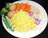 Foto langkah ke 4 dari resep Bakwan Jagung Super Enak dan Wangi Plus Sambal Home Made.