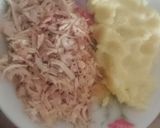 A picture of step 1 of Potato,Chicken and Cheese balls.