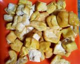 Foto langkah ke 2 dari resep Tumis Ati Ampela Tahu cabe ijo.